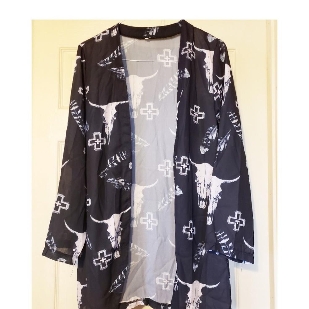 Cow Skull Cardigan